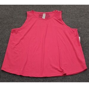 RBX Active Womens‎ 2X Pink Mesh Back Sleeveless Workout Tank Top CR3711X